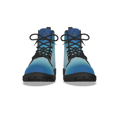Ombre Blue Short Boots