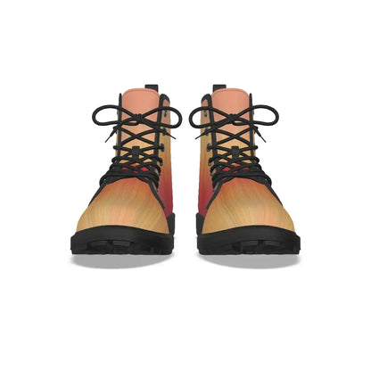 Orange-Red Gradient Short Boots