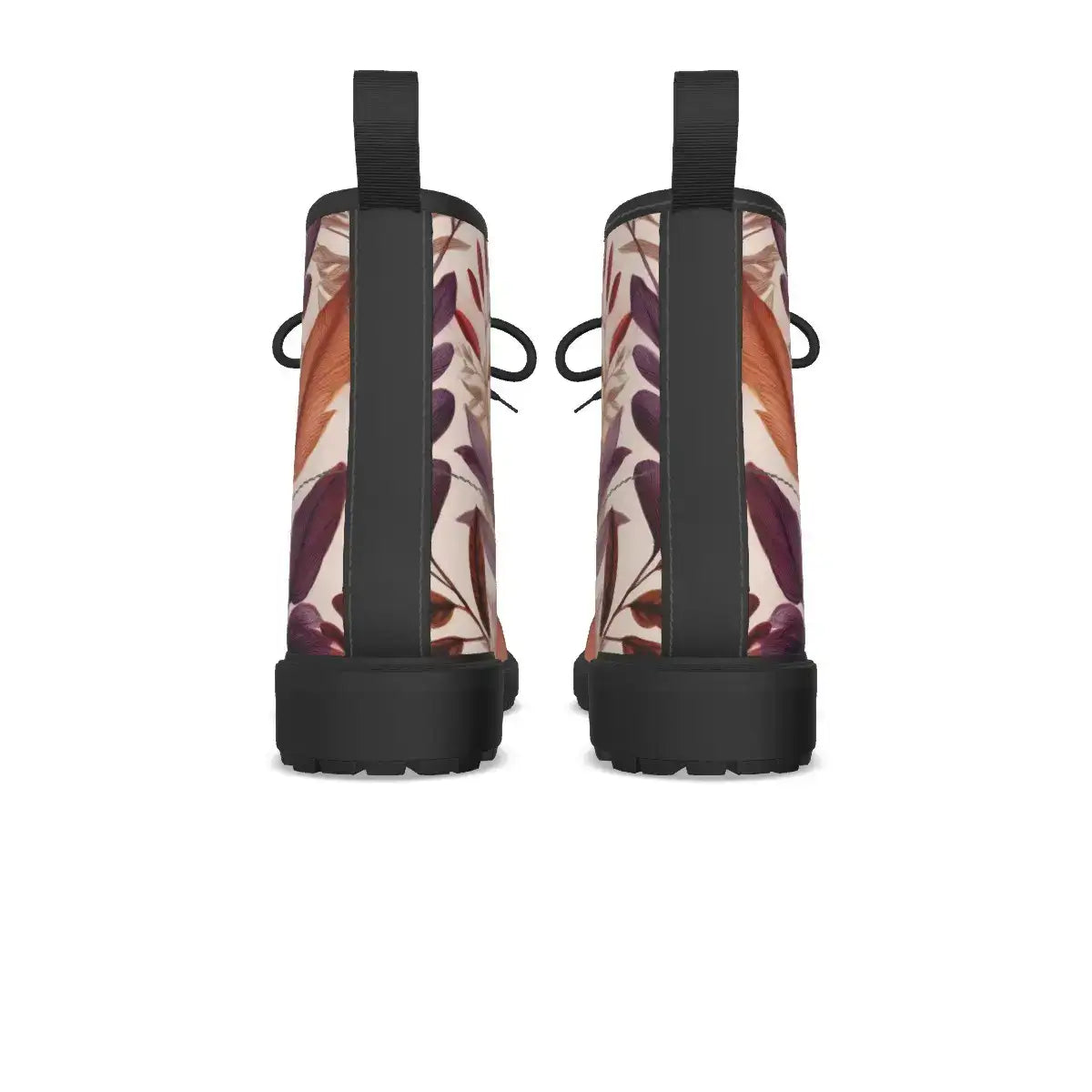 Leaves Print Short Boots