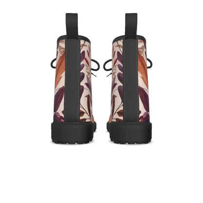 Leaves Print Short Boots