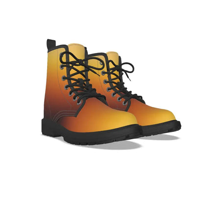 Yellow Ombre Short Boots