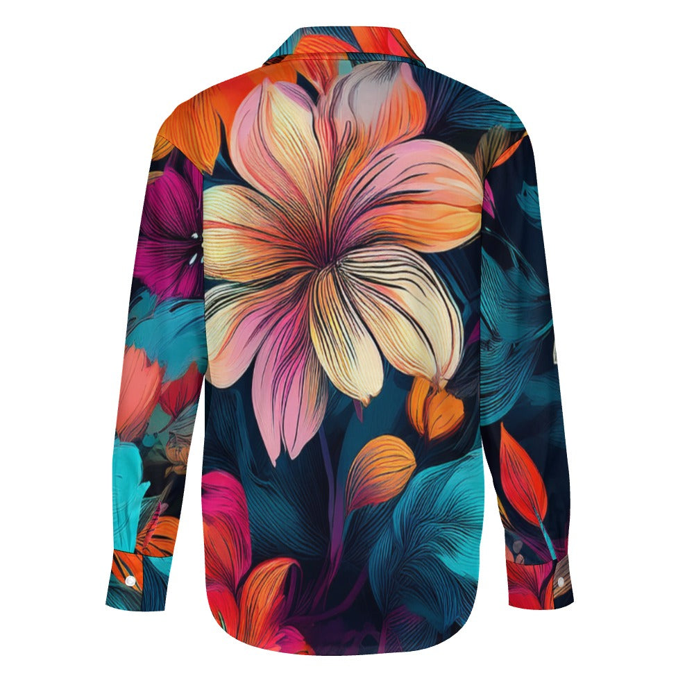 Floral Long Sleeved Shirt Inkedjoy
