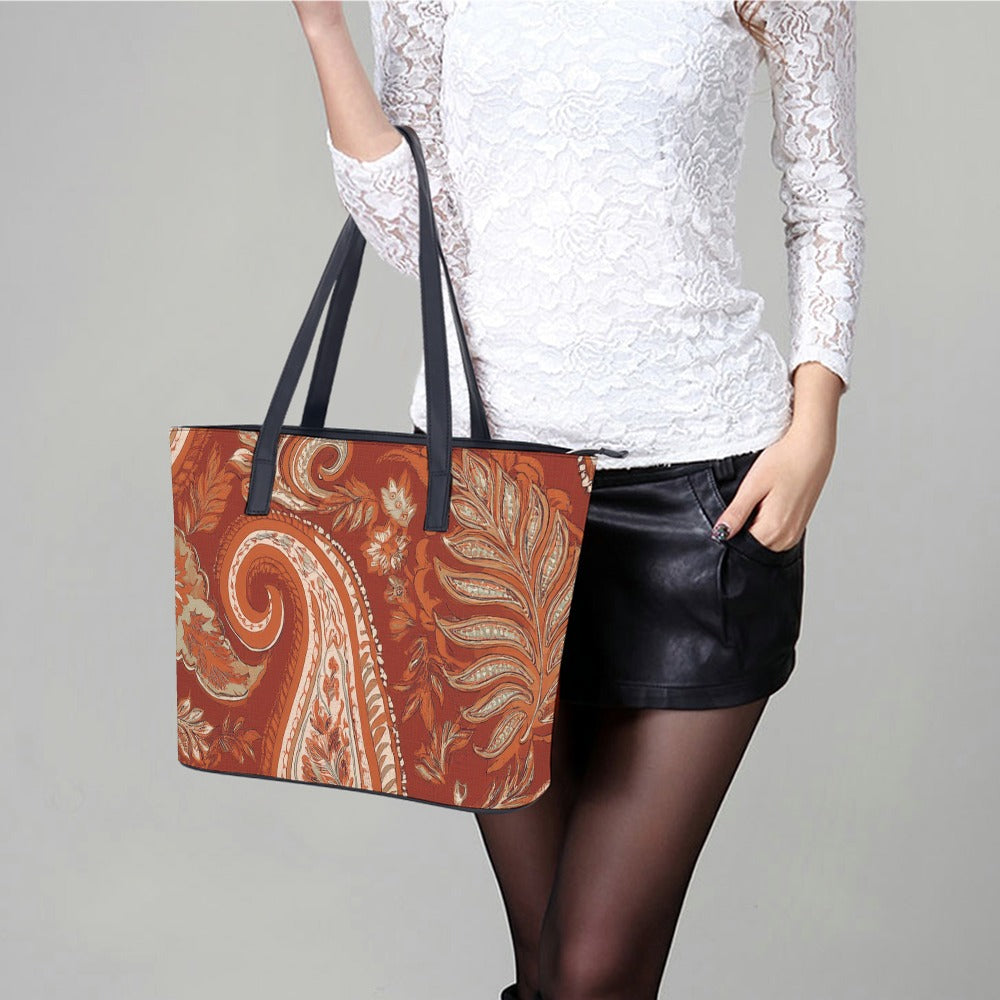Leather handbag Inkedjoy