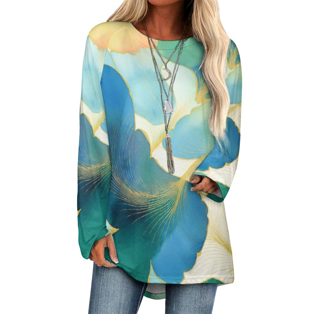 Crew Neck Long Sleeve T-Shirt Inkedjoy