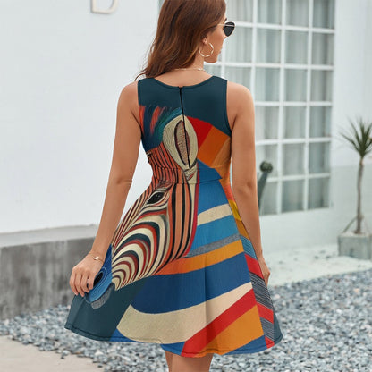 Sleeveless Printed Dress Inkedjoy