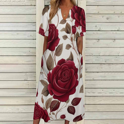 7-point sleeve dress Inkedjoy