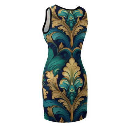 Slim Fit Sleeveless Dress Inkedjoy