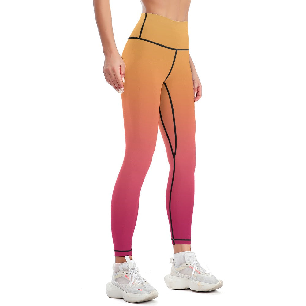 Orange Sports Leggings