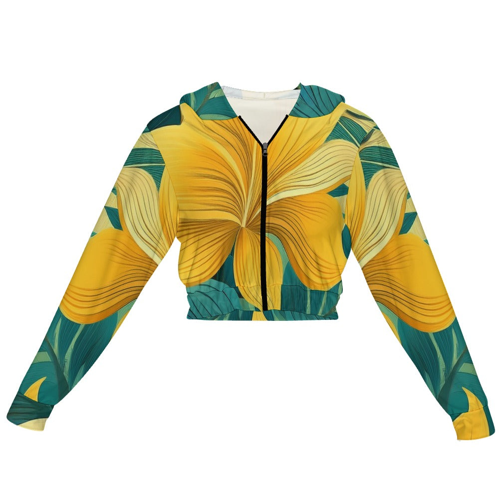 Chiffon Cropped Jacket Inkedjoy