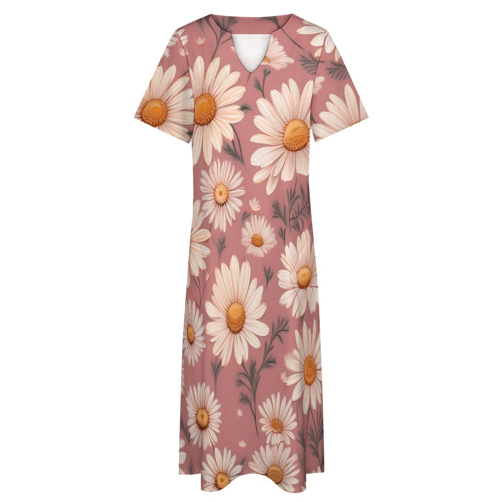 7-point sleeve dress Inkedjoy