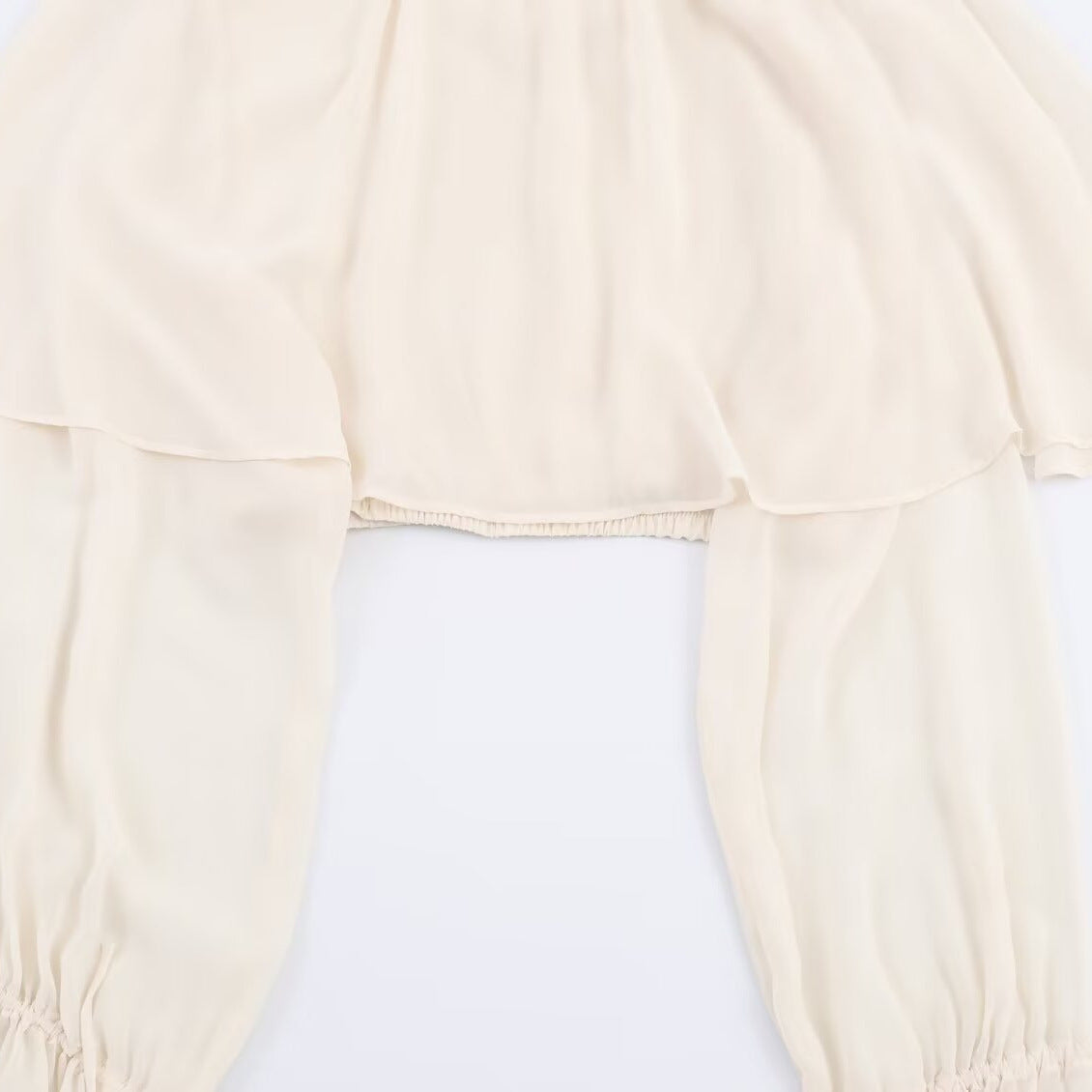 Fashionable Chiffon Layered Decorative TopWomen's Clothing