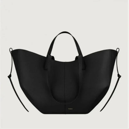 Leather bucket bag handbag tote bag - London Look