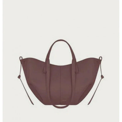 Leather bucket bag handbag tote bag - London Look
