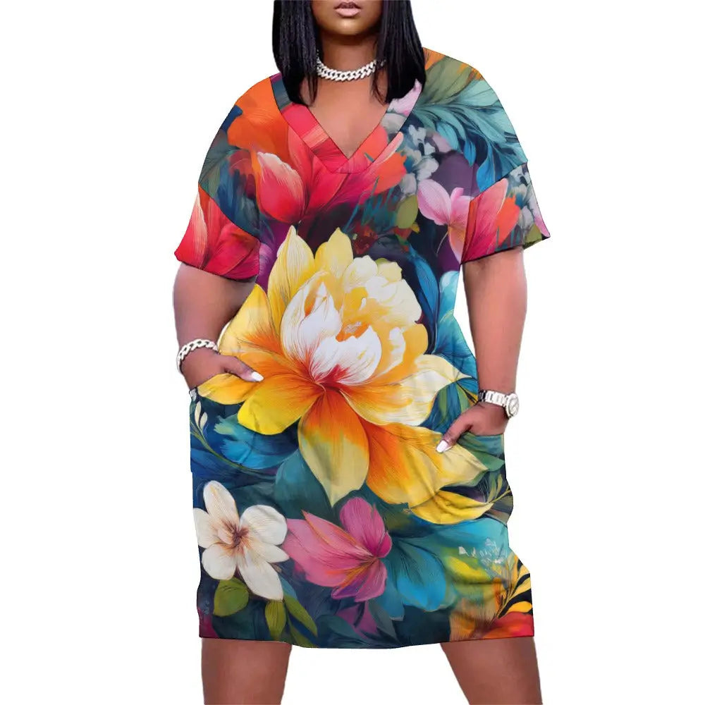 Loose Pocket Dress Inkedjoy