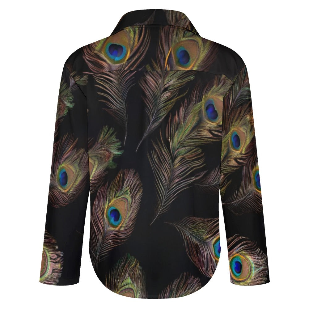 Cropped hem shirt Inkedjoy