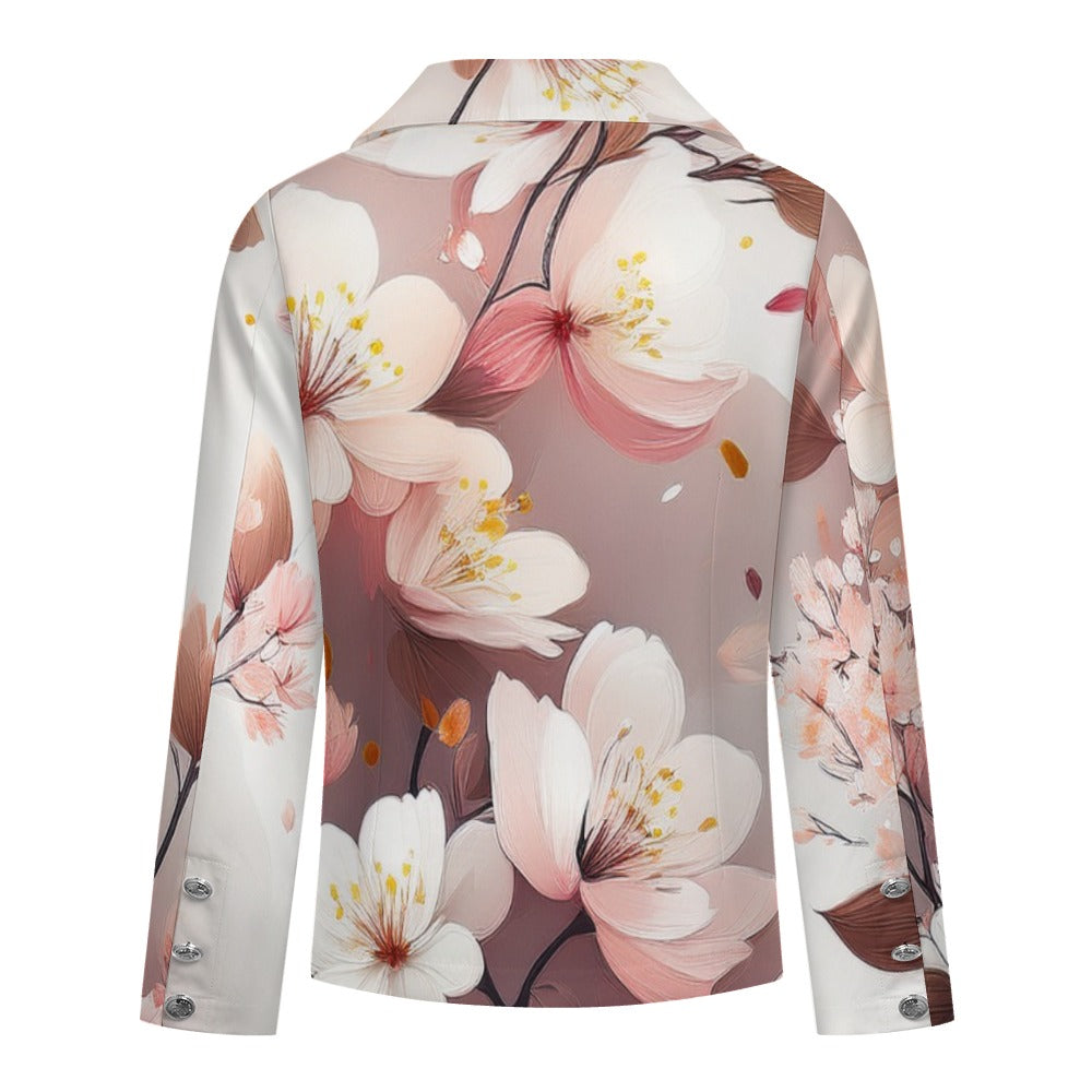 Floral Casual Blaser Inkedjoy