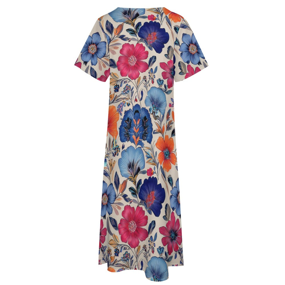7-point sleeve dress Inkedjoy