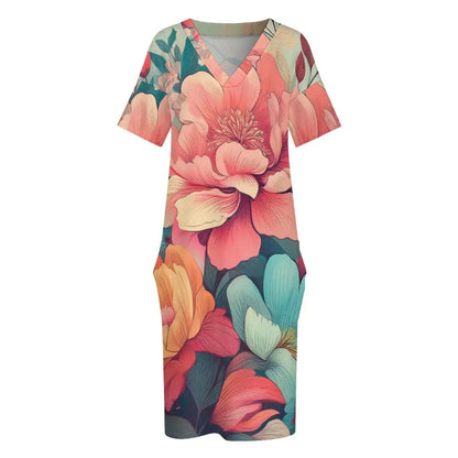 Loose Pocket Dress Inkedjoy