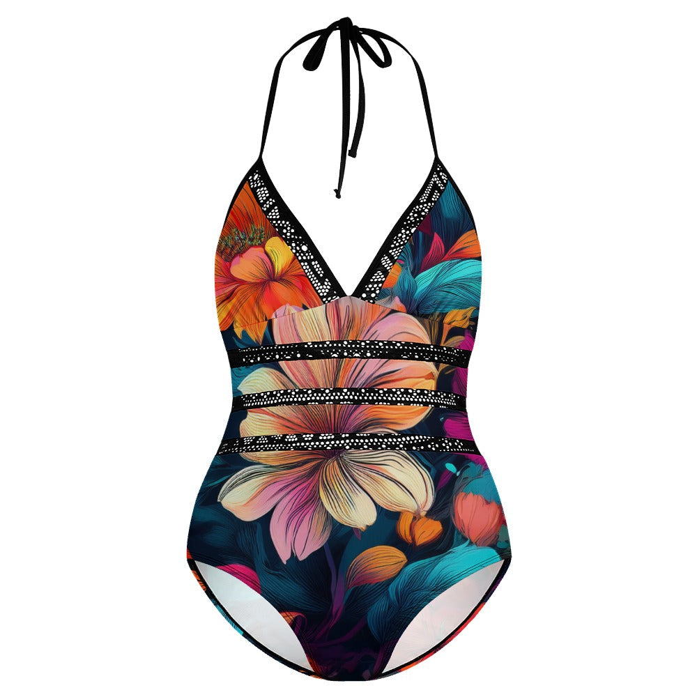 Plus Size Onepiece Swimsuit Inkedjoy