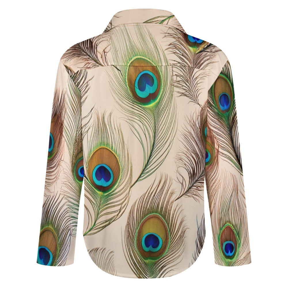 Cropped hem shirt Inkedjoy