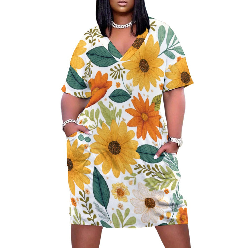 Loose pocket dress Inkedjoy