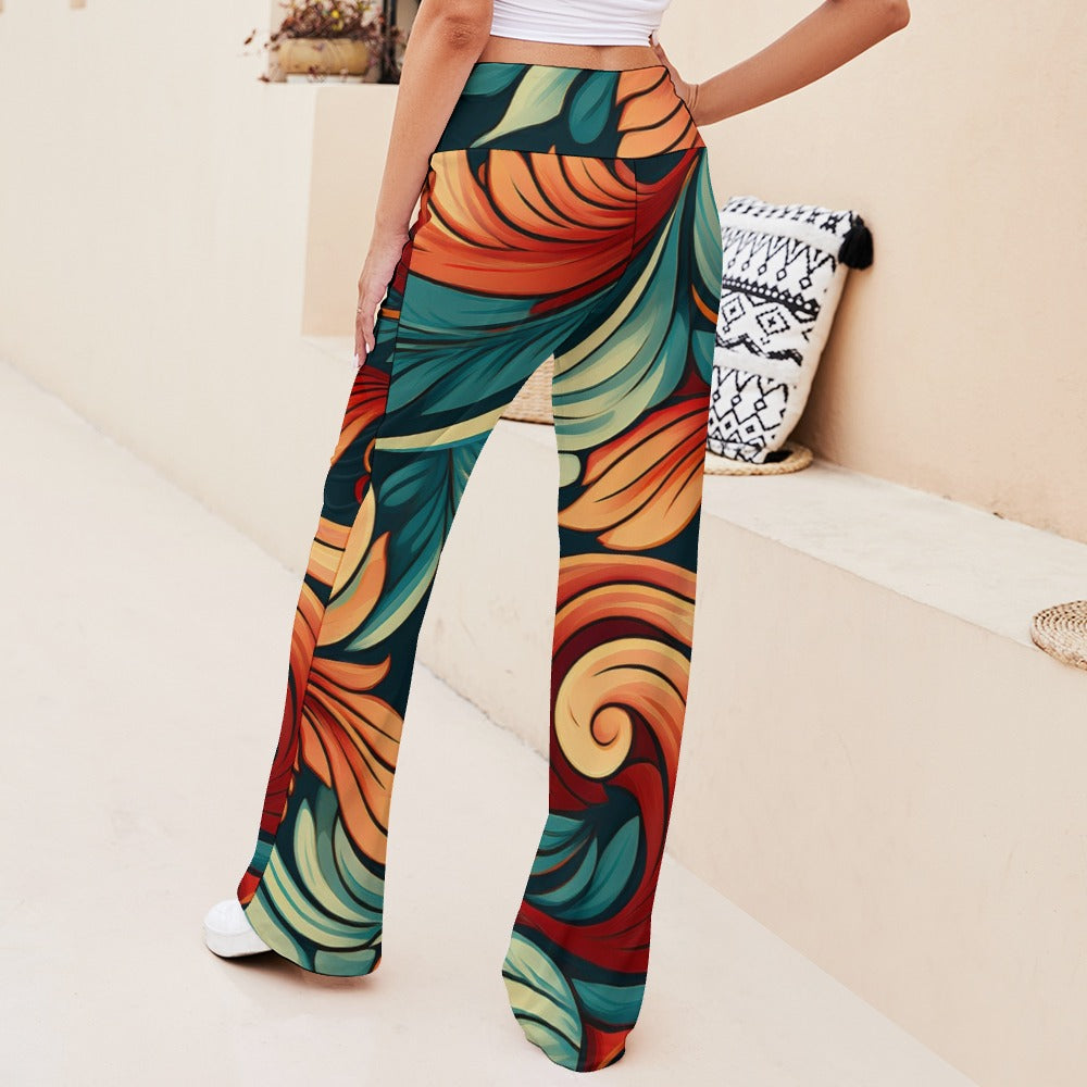 Straight Lace-Up Pants