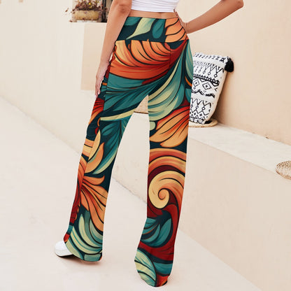 Straight Lace-Up Pants