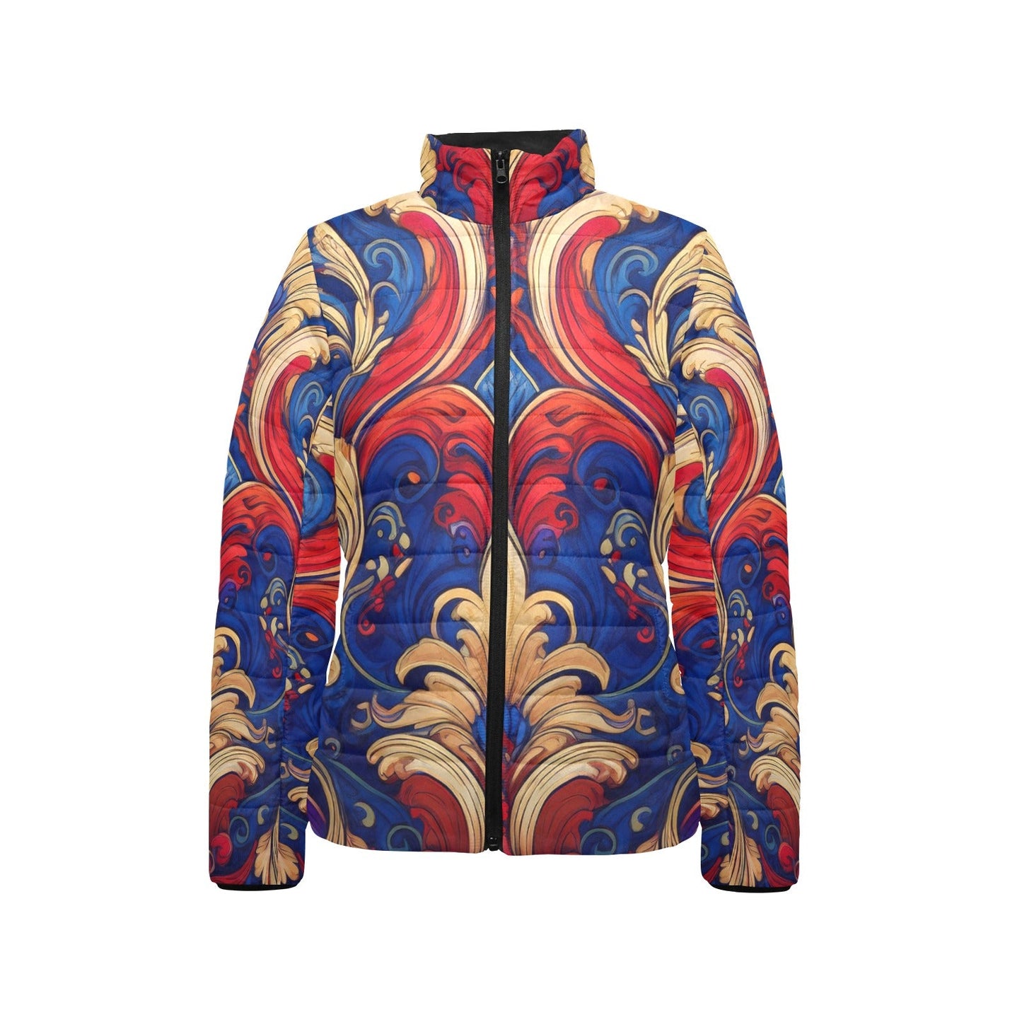 Stand collar padded jacket Inkedjoy