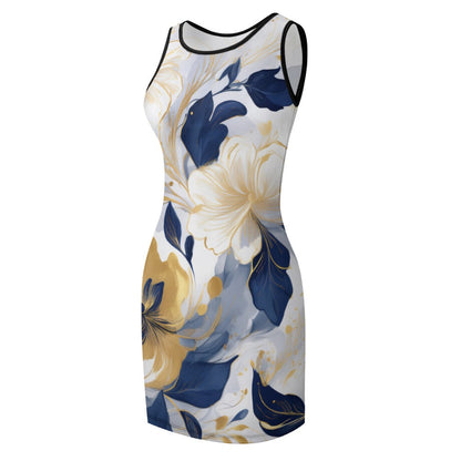Slim Fit Sleeveless Dress Inkedjoy