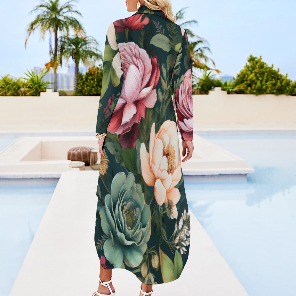 Long Sleeve Shirt Dress Inkedjoy