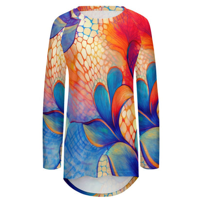 Crew Neck Long Sleeve T-Shirt Inkedjoy