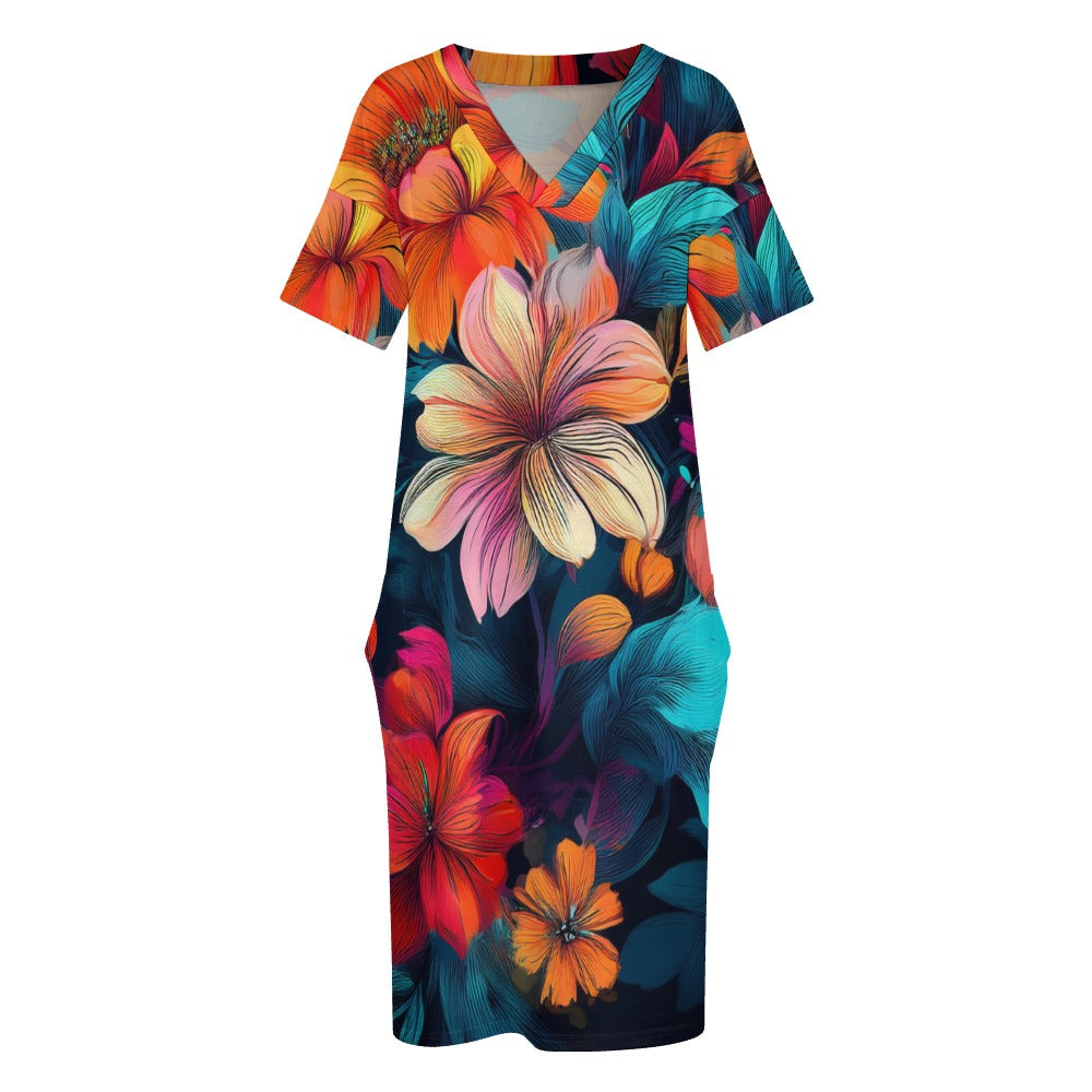 Loose Pocket Dress Inkedjoy