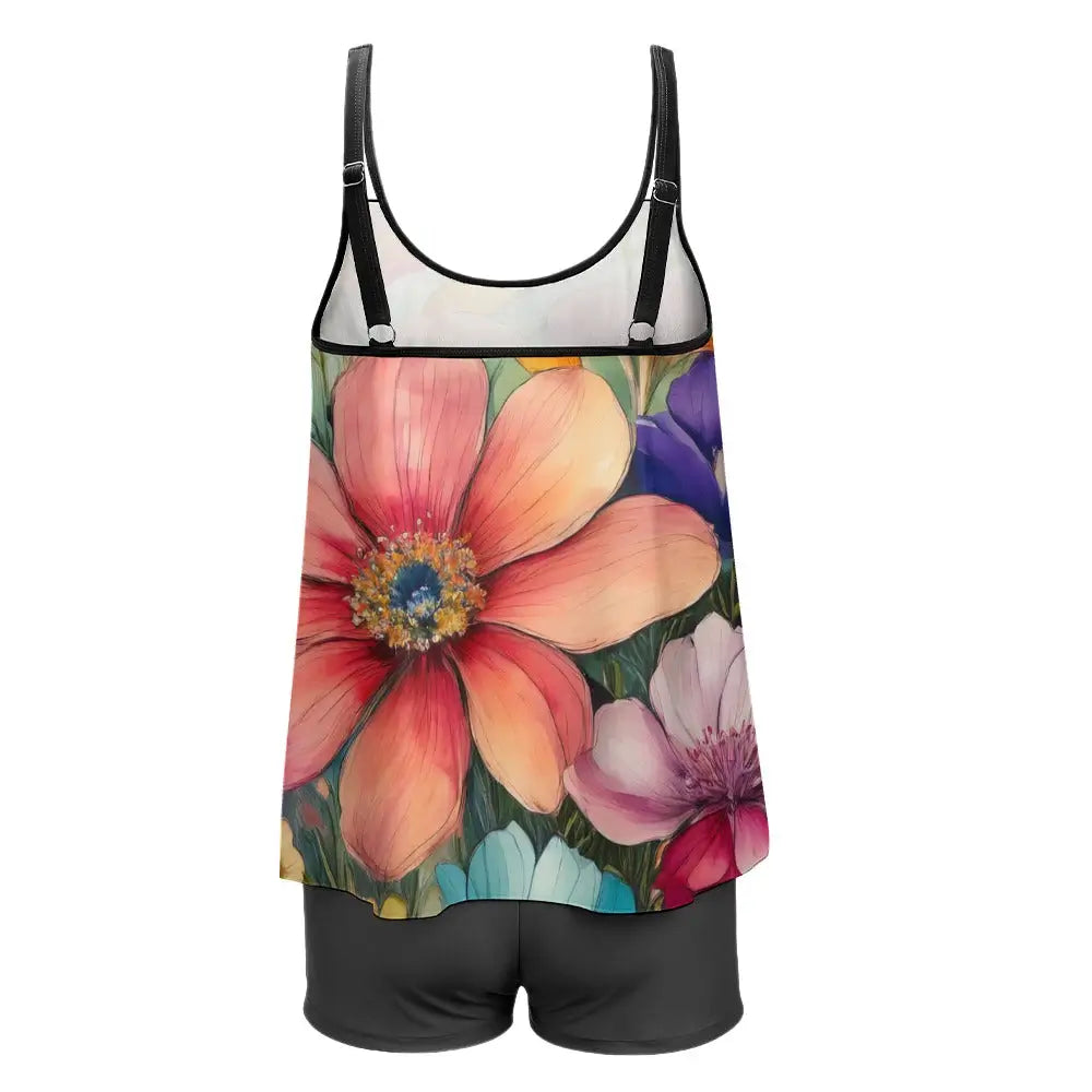 Plus Size Swimsuit Set Inkedjoy