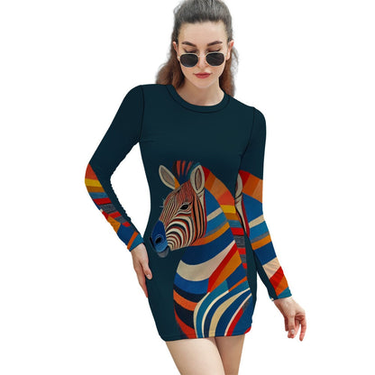 Long Sleeve Skinny Dress Inkedjoy