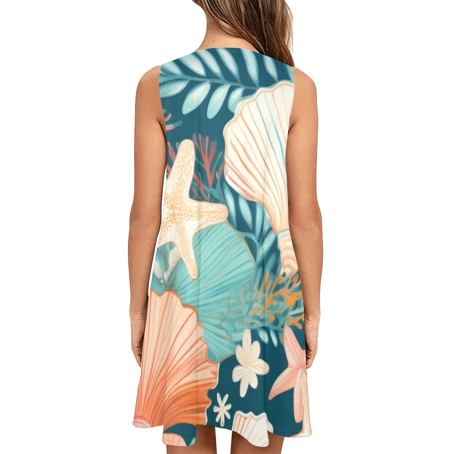 Sleeveless Pocket Dress Inkedjoy