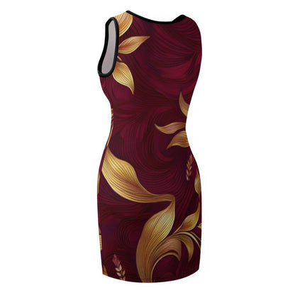 Slim Fit Sleeveless Dress Inkedjoy