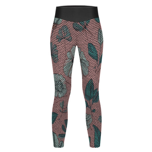 Honeycomb pattern leggings