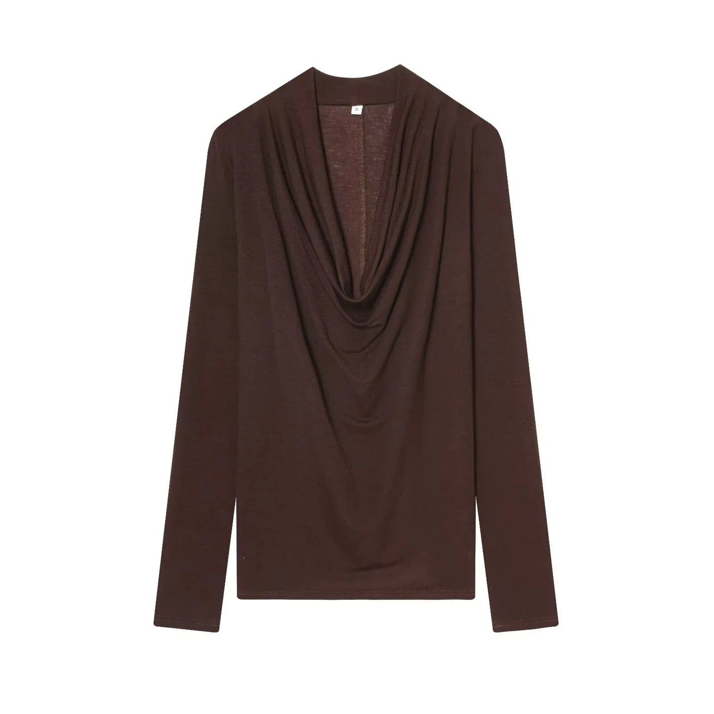 Casual Lyocell pleated T-shirt