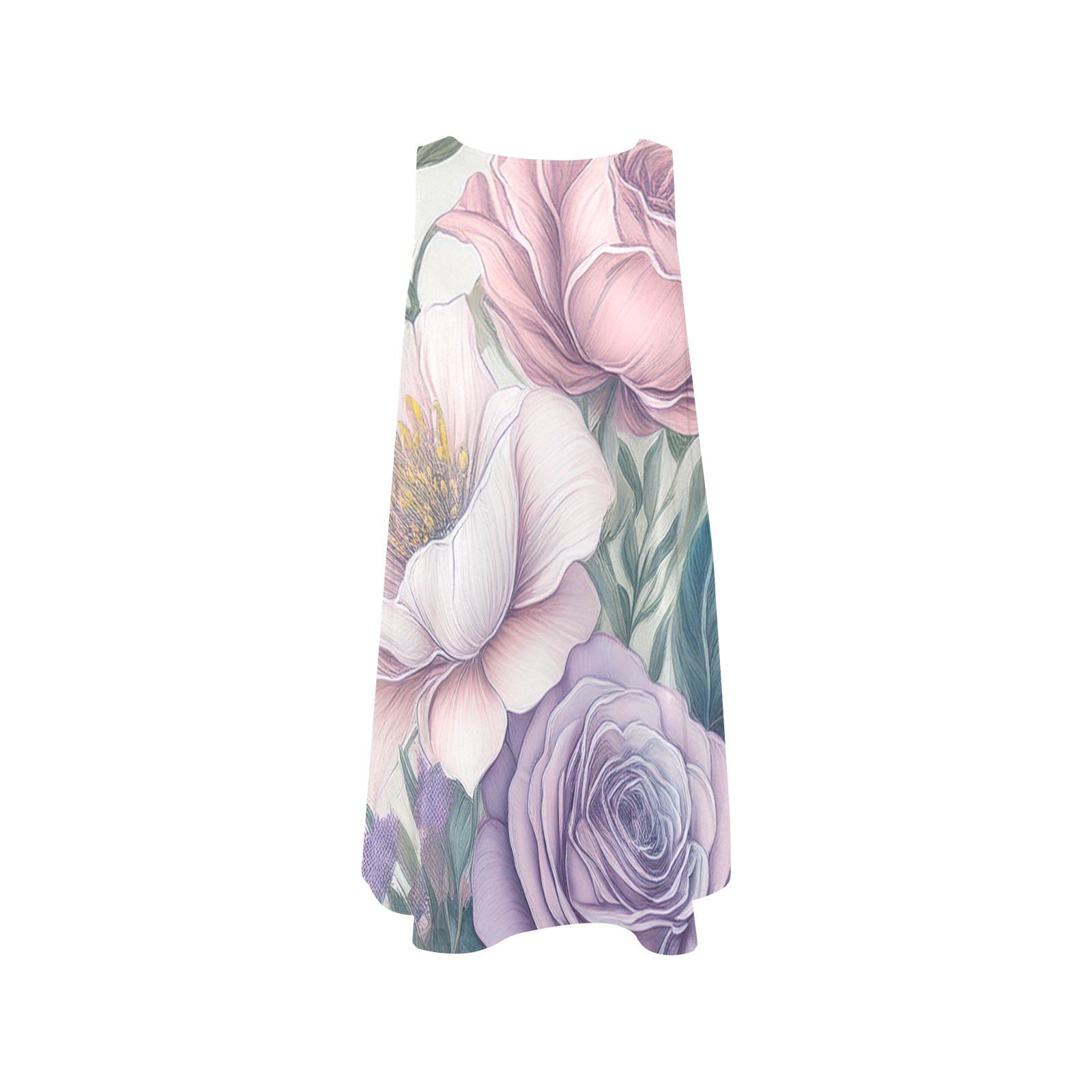 Sleeveless Pocket Dress Inkedjoy