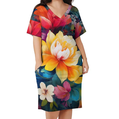Loose Pocket Dress Inkedjoy