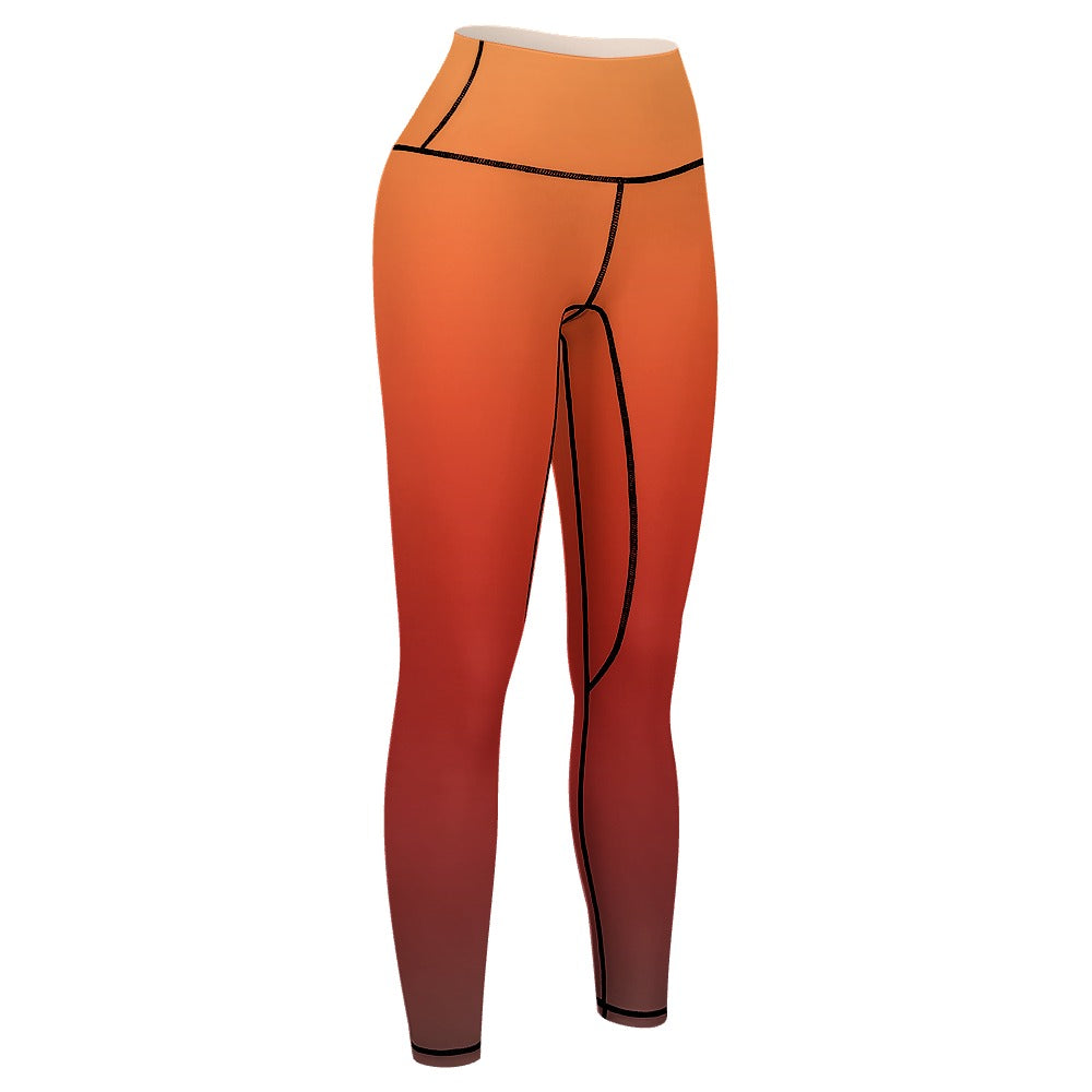 Orange Sports Leggings