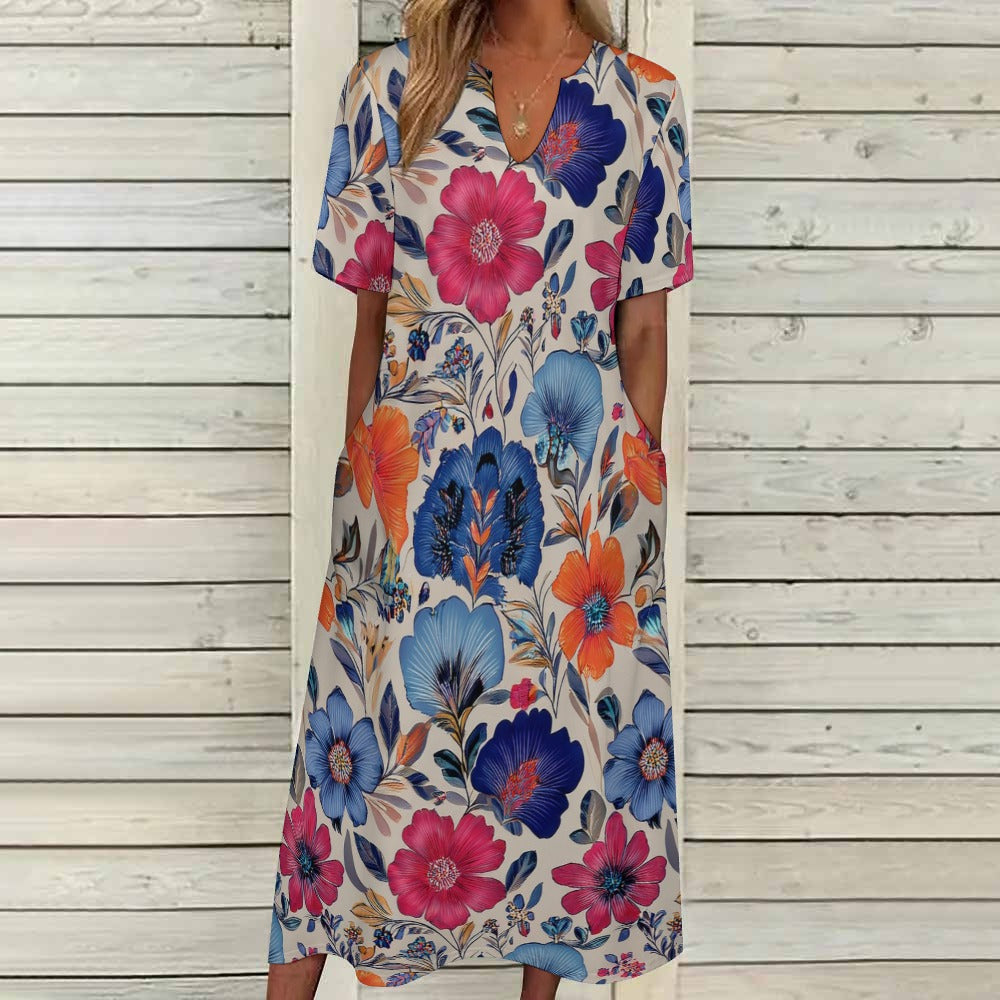 7-point sleeve dress Inkedjoy