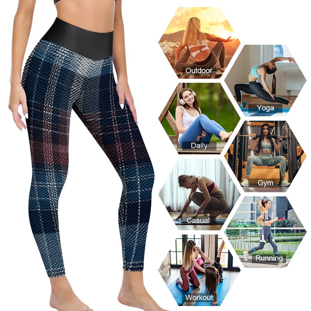 Honeycomb pattern leggings