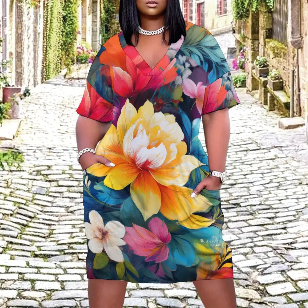 Loose Pocket Dress Inkedjoy