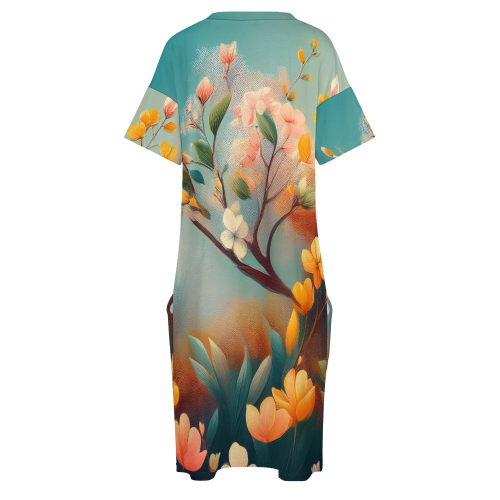 Loose pocket dress Inkedjoy