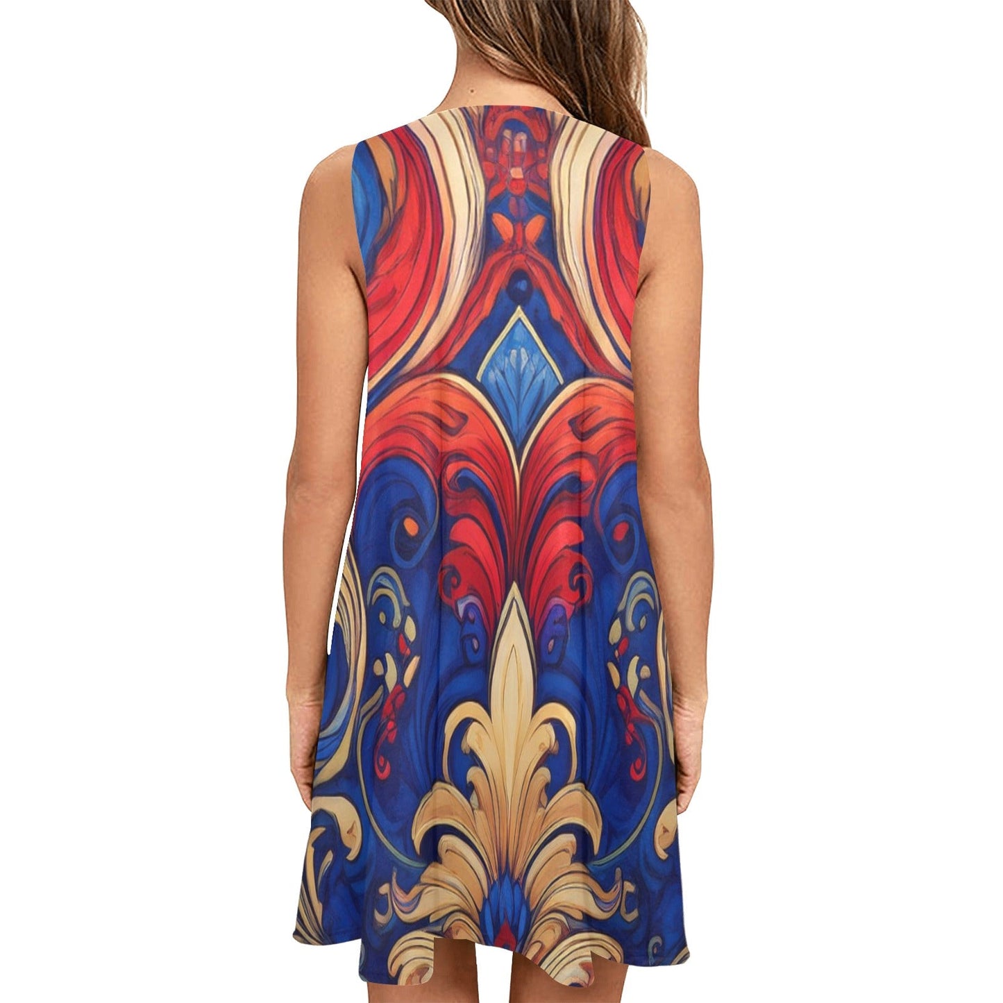 Sleeveless Pocket Dress Inkedjoy
