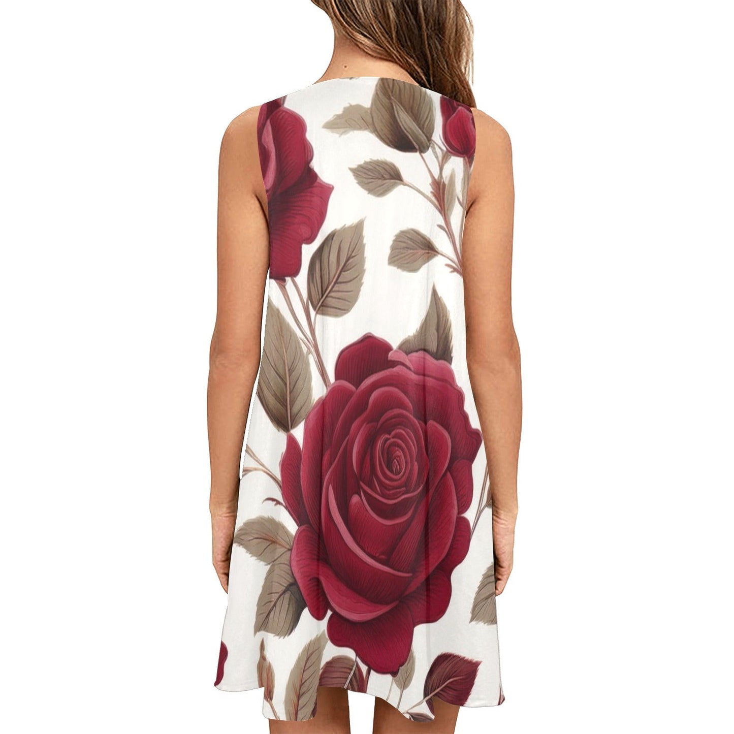 Sleeveless Pocket Dress Inkedjoy