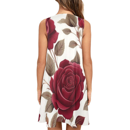 Sleeveless Pocket Dress Inkedjoy