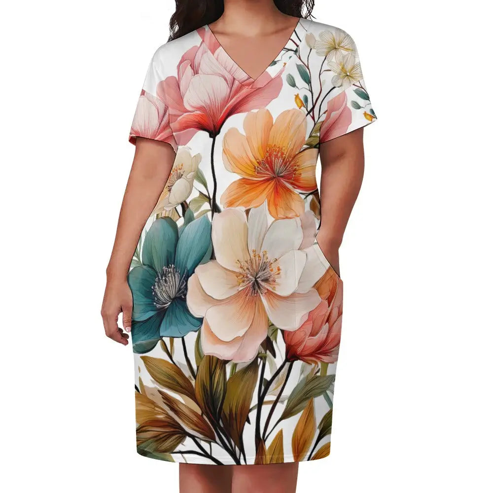 Loose Pocket Dress Inkedjoy