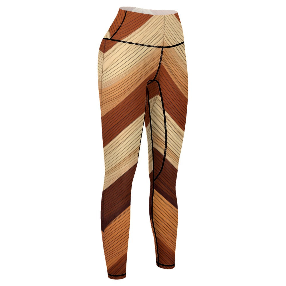 Beige Sports Leggings